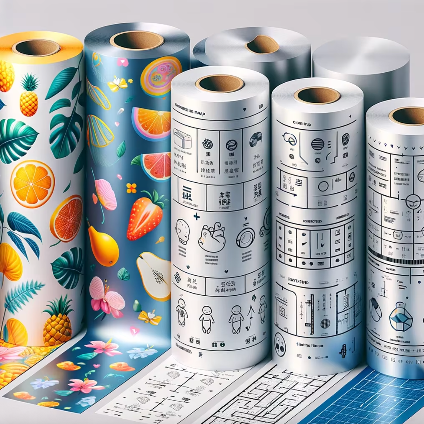 Vacuum Bag Film Roll - Forming & Non-Forming Web