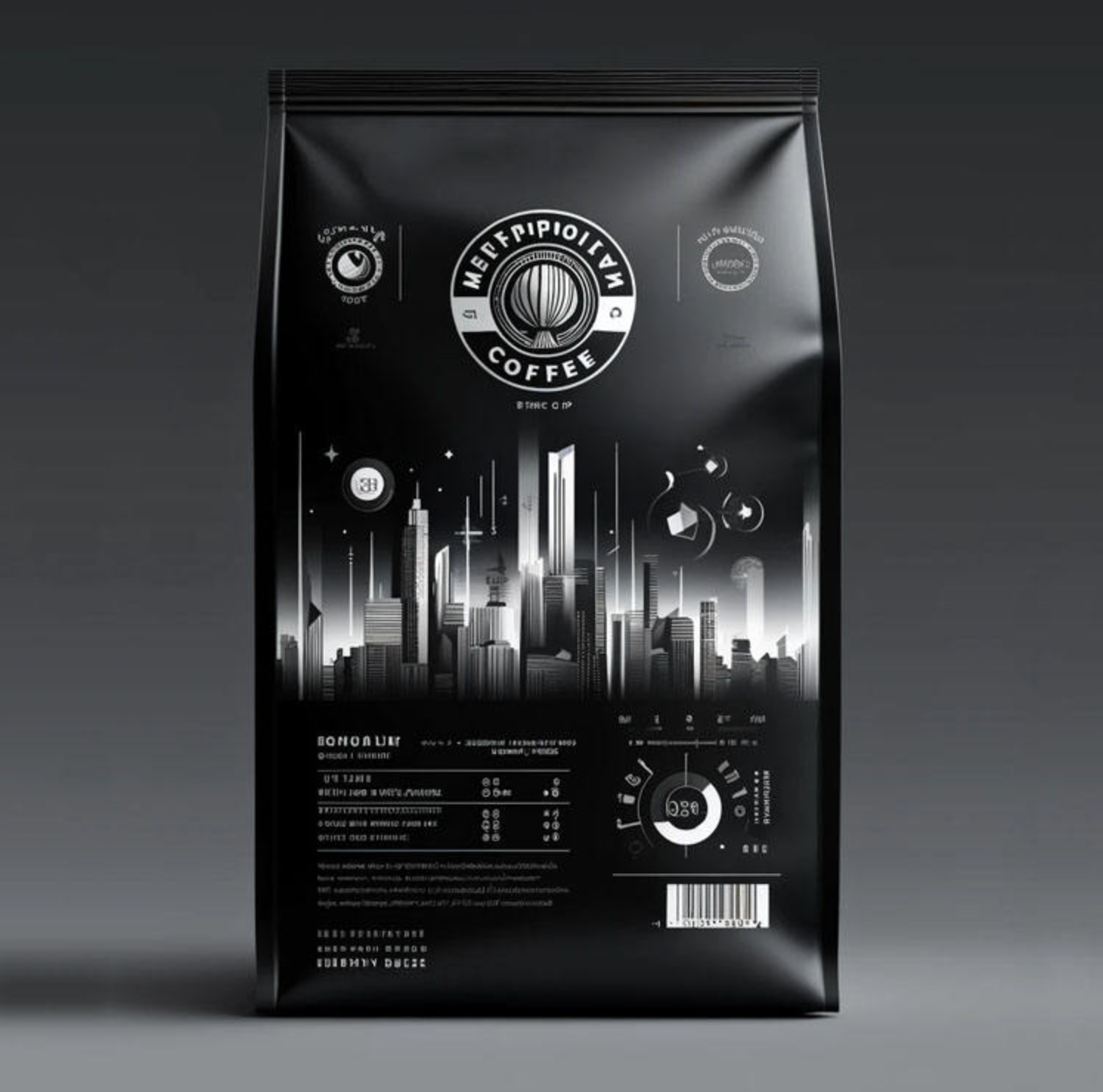 Flat Bottom Coffee Bag - Block Bottom Gusset Bag